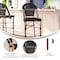 Flash Furniture Marseille Stackable IndoorOutdoor French Bistro 30 High Barstool, Black and Bamboo Finish SDA-AD642107-BS-BK-NAT-GG - alternate 3